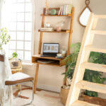 Zina Study Table with Shelves