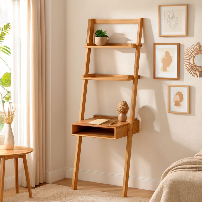 Ferncliff Study Table with Shelves