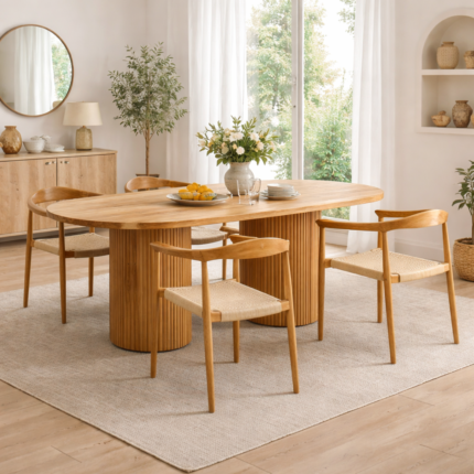 Upland Grove Oval Dining Table Set