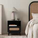 Claremont Black Bedside Table