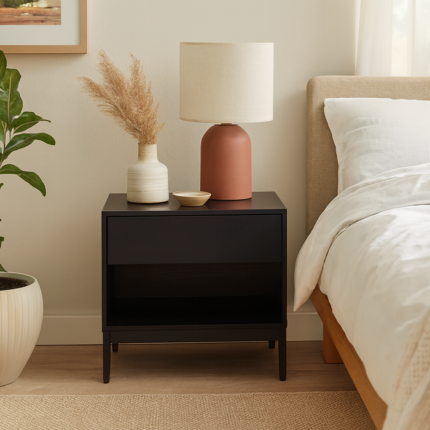 Black Walden Bedside Table