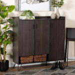 Baldor Wood 3 Door Shoe Cabinet