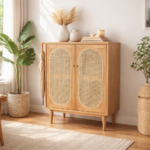 Ravenpath 2 Door Rattan Shoe Cabinet