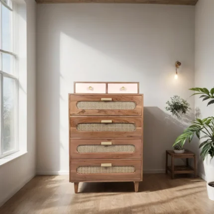 Rattan Chest of Drawers