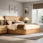 Oakridge Cane Shelter Bed with Storage