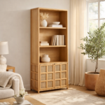 Wildbriar Rattan Storage Bookcase