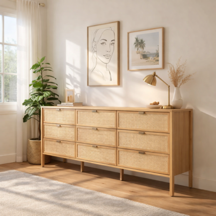 Wilsthorpe Cane 9 Chest of Drawer