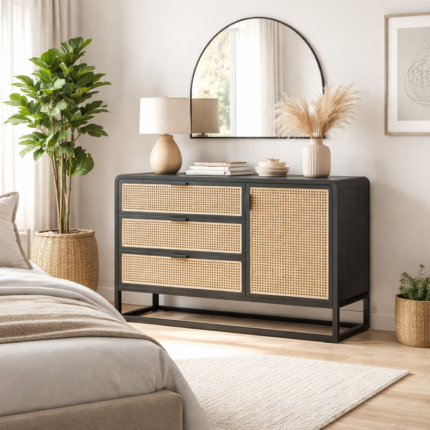 Anaise Cane 3 Chest of Drawer