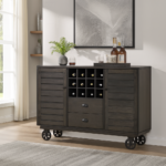 Oasisstone Rolling Bar Trolley Cart