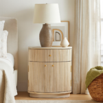 Dover Curved Midtone Bedside