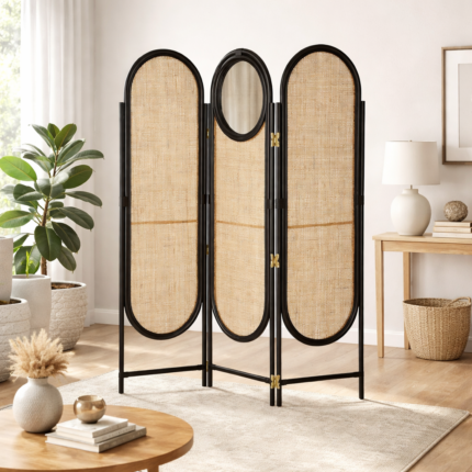 Kensgrove Rattan 3 Panel Room Divider