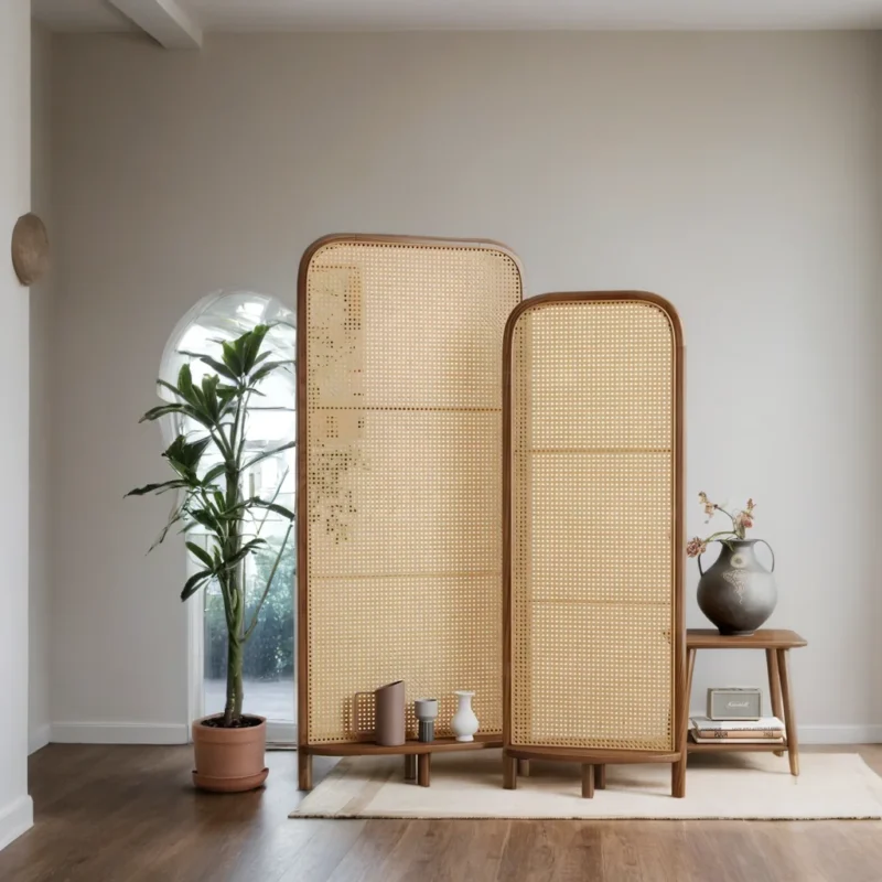 Bluffhaven Rattan Panel Room Divider