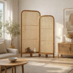 Bluffhaven Rattan Panel Room Divider