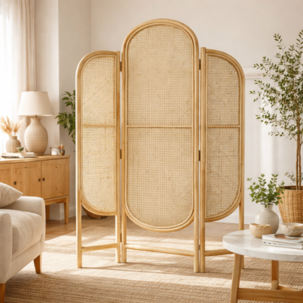 Edgecrest Rattan Room Divider