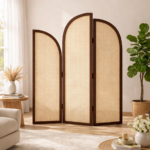 Glacierveil Rattan Room Divider