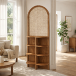 Loomvale Room Divider with Rattan
