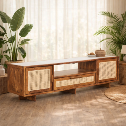 Rattan Yorkshire TV Console