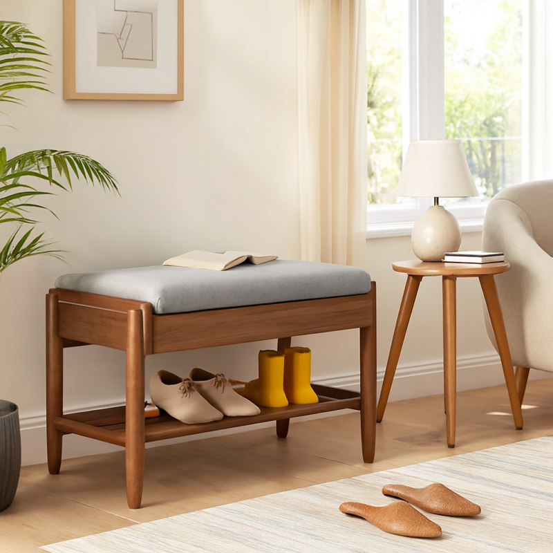 Everline Storage Shoe Bench