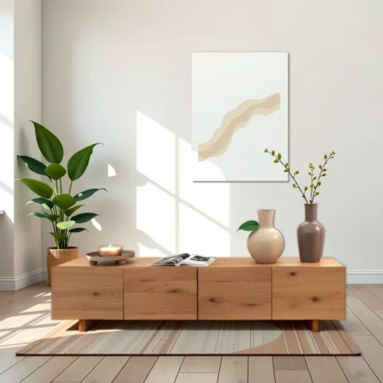 Birch Haven TV Cabinet with Live Edge