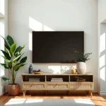 Fjord Luxe TV Cabinet with Rattan