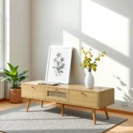 Jasper Woven TV Cabinet with Rattan