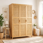 Draycott Manor Wardrobe with Rattan