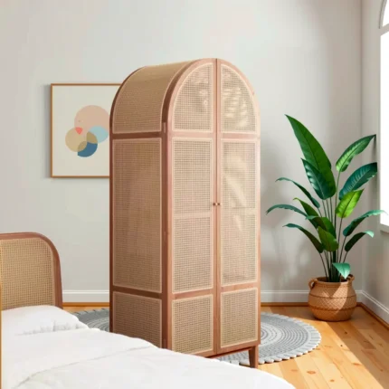 Havenbrooke Wardrobe with Natural Cane