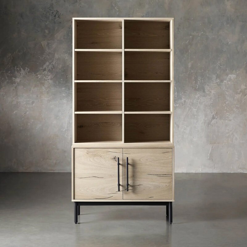 Sullivan Bookcase with Cabinet Base