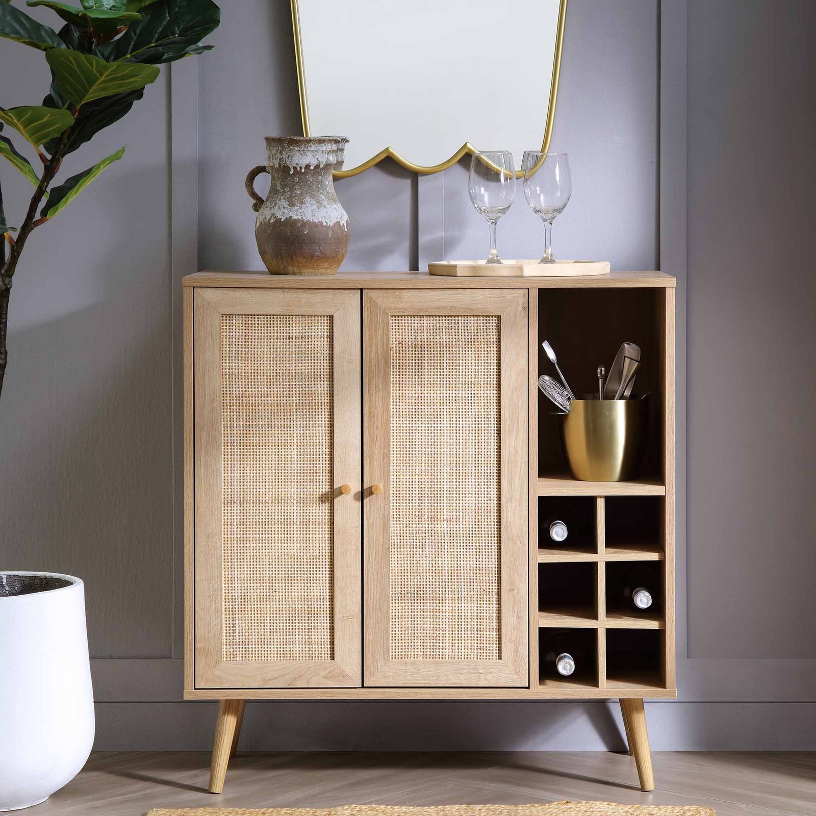 Frances Rattan Bar Cabinet Frances Rattan Bar Cabinet