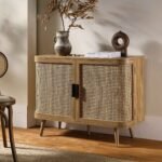 Izzy Curved Rattan Cabinet