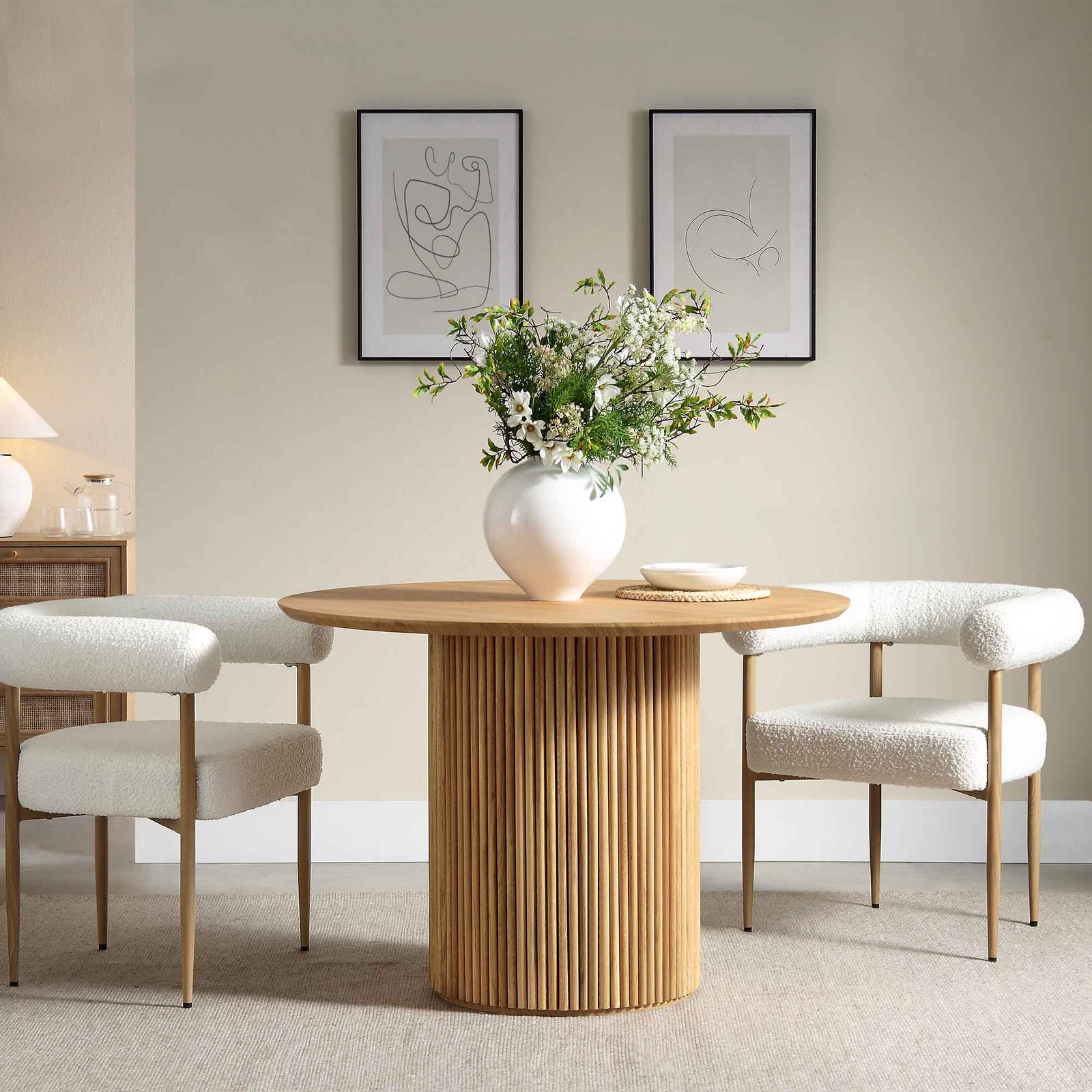 Maru Round Pedestal Dining Table Maru Round Pedestal Dining Table