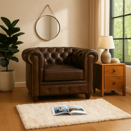 Modern Chesterfield Single Seater Sofa