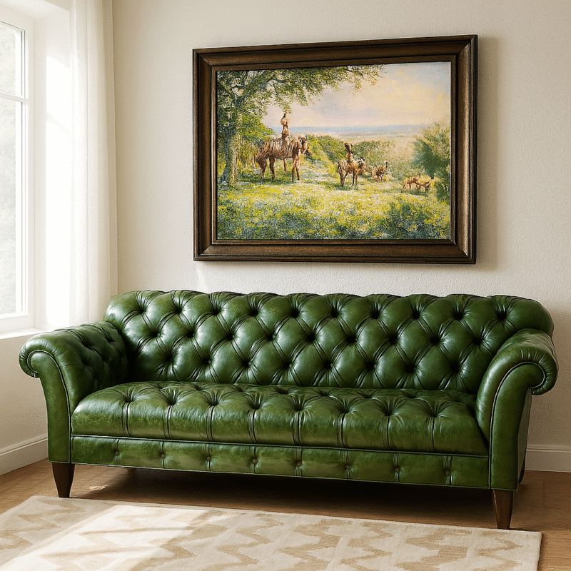 Verdura Chesterfield Three Seater Sofa
