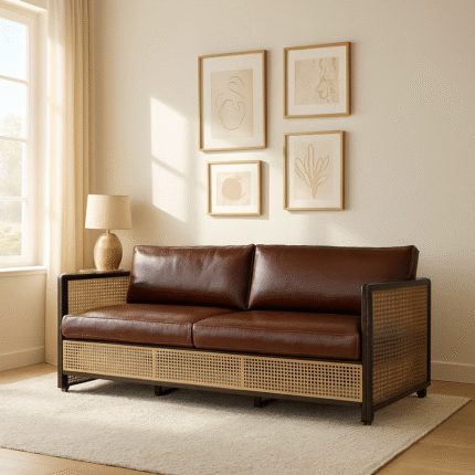 Orion Natural Cane Sofa